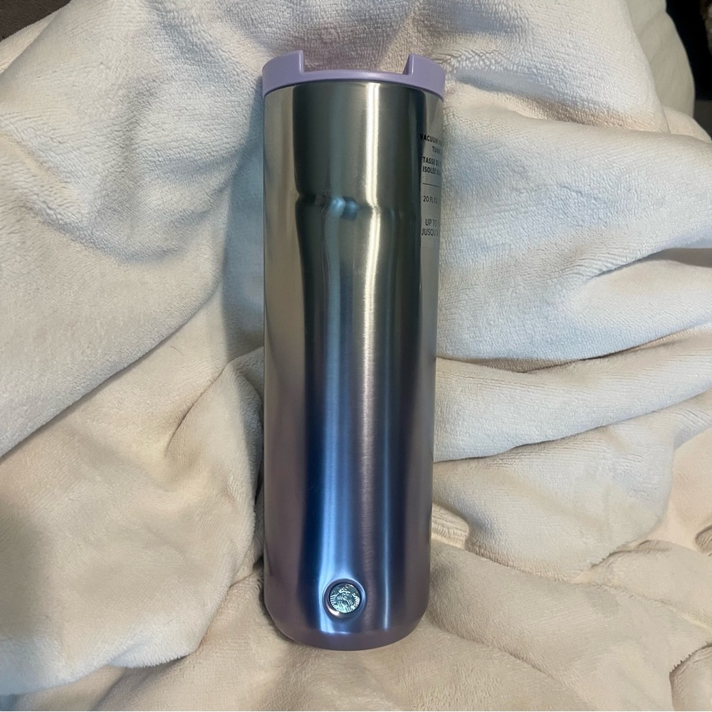 RARE Starbucks Spring 2023 Metal Purple
Teal Silver Ombre Insulated Tumbler 20oz
